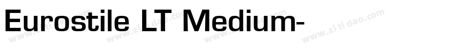 Eurostile LT Medium字体转换